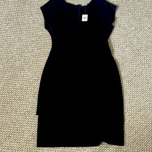 Jjill black dress with ruching